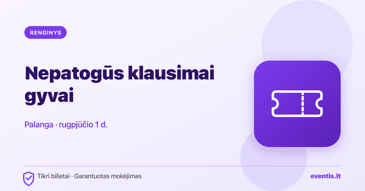 Oksana Pikul ir Dominykas Dirkstys Palangoje: bilietai saugiai